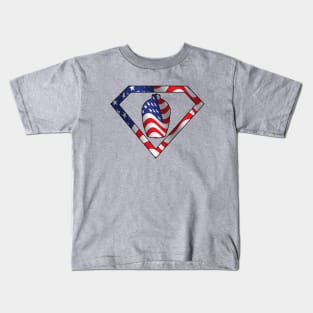 Super Eggman in USA Flag Colors! Kids T-Shirt